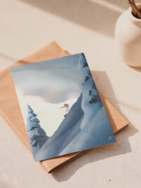 Poudreuse - Carte postale